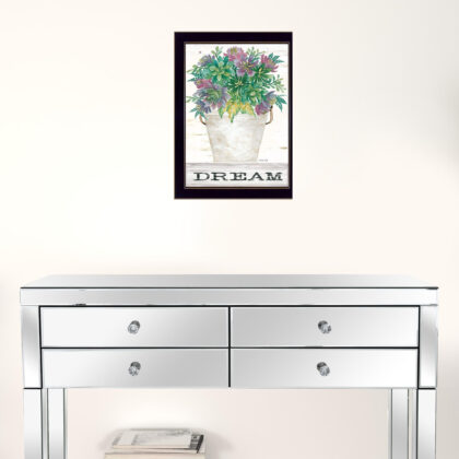 Dream Succulents 1 Black Framed Print Wall Art