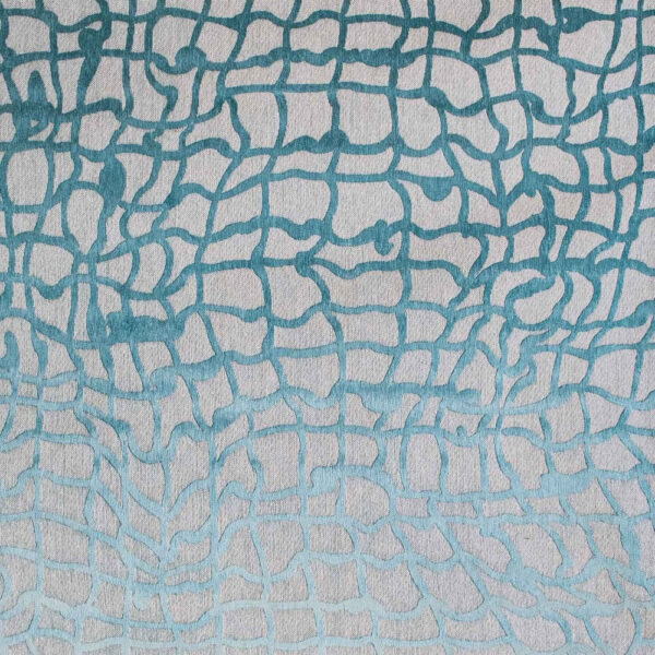 8' x 11' Blue and Gray Abstract Non Skid Area Rug