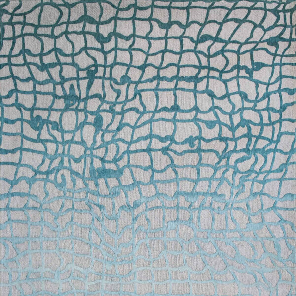 8' x 11' Blue and Gray Abstract Non Skid Area Rug