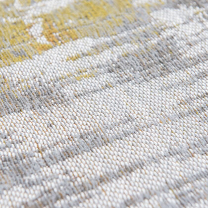 8' x 11' Gray and Yellow Abstract Non Skid Area Rug