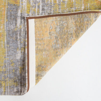 8' x 11' Gray and Yellow Abstract Non Skid Area Rug