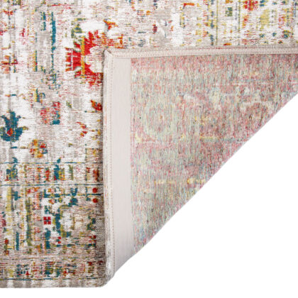 7' x 9' Gray and Brown Oriental Non Skid Area Rug