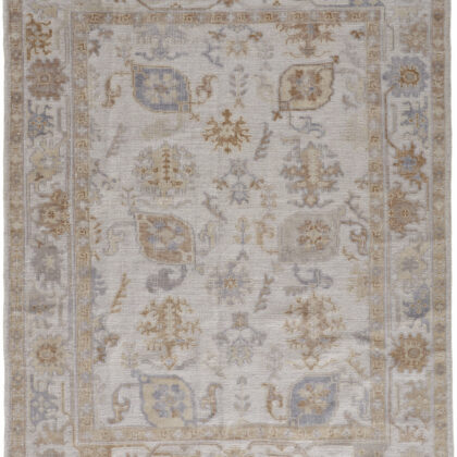 2' X 3' Ivory and Tan Medallion Handmade Distressed Indoor Outdoor Area Rug