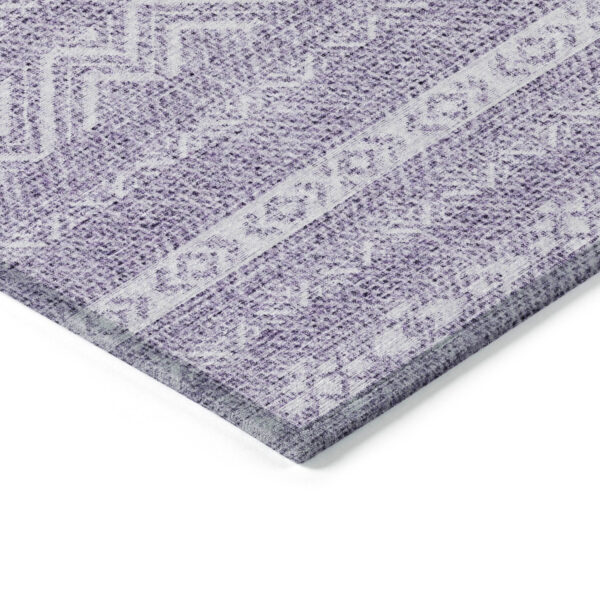 10' X 14' Purple And Lavender Southwestern Washable Indoor Outdoor Area Rug