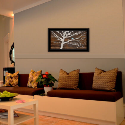 What If You Fly 2 Black Framed Print Wall Art