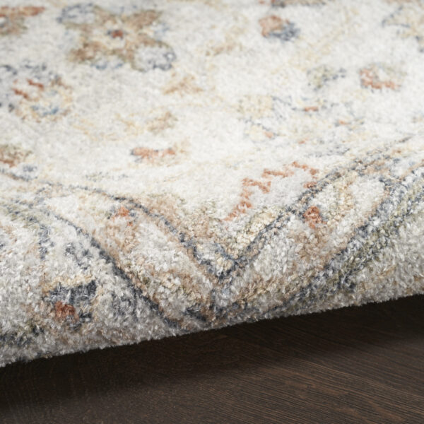 4' X 6' Gray Oriental Power Loom Distressed Washable Area Rug