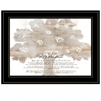 In The Moment 3 Black Framed Print Wall Art