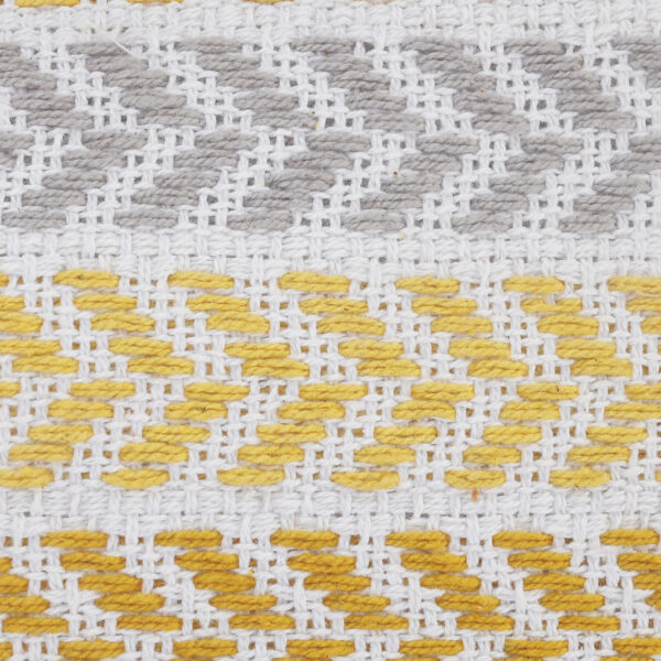 Set of Two 18" X 18" Orange Beach Chevron Cotton Zippered Pillow