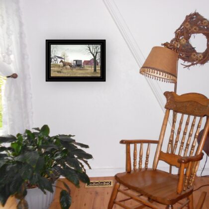 Goin To Market 3 Black Framed Print Wall Art