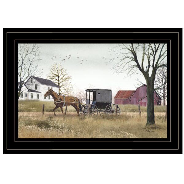Goin To Market 3 Black Framed Print Wall Art