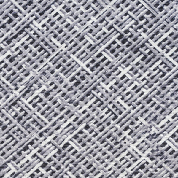 5' x 7' Gray and Ivory Abstract Power Loom Washable Non Skid Area Rug