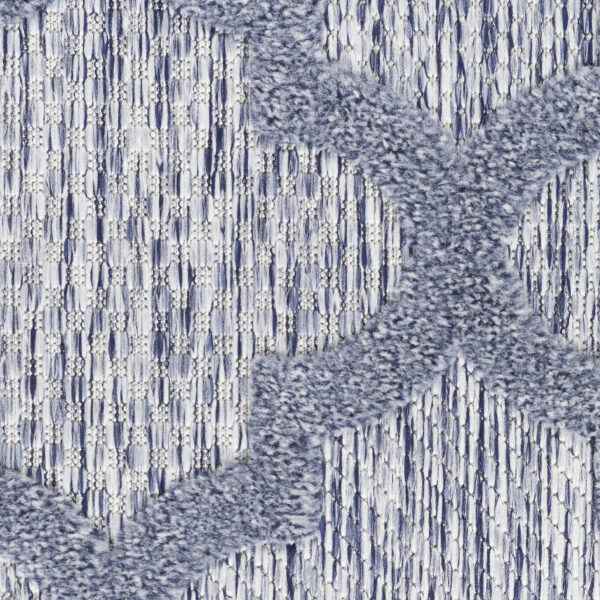 9' X 12' Denim Blue Indoor Outdoor Area Rug