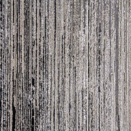 4' X 6' Black And Dark Gray Abstract Area Rug