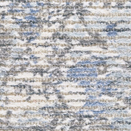 2' X 3' Blue Ivory And Gray Abstract Hand Woven Area Rug