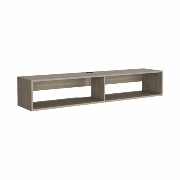 59" Beige Floating Mount TV Stand