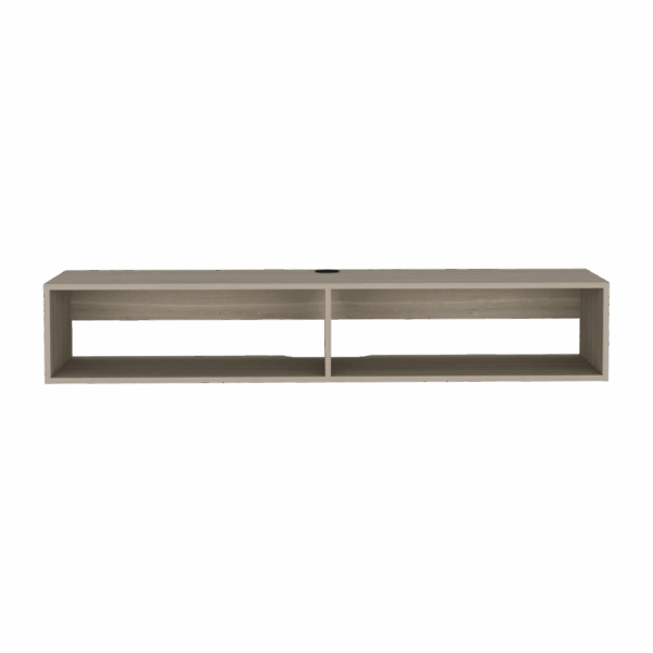 59" Beige Floating Mount TV Stand