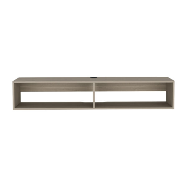 59" Beige Floating Mount TV Stand