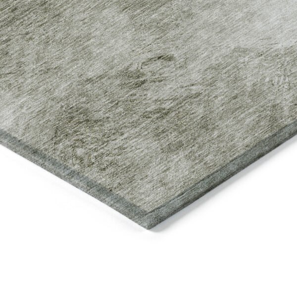 9' X 12' Taupe Beige And Brown Abstract Washable Indoor Outdoor Area Rug