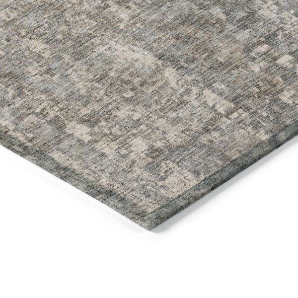 10' X 14' Beige Gray And Taupe Abstract Washable Indoor Outdoor Area Rug