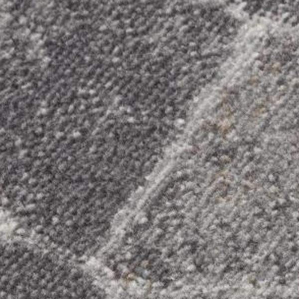2’ x 10’ Beige Cobblestone Pattern Runner Rug