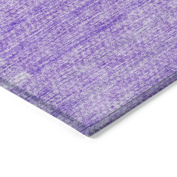 8' X 10' Lavender And Purple Striped Washable Indoor Outdoor Area Rug