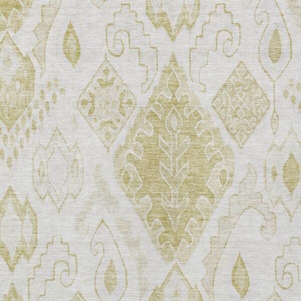 10' X 14' Beige Tan And Ivory Moroccan Washable Indoor Outdoor Area Rug