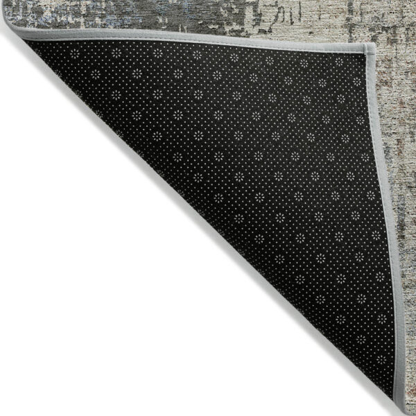 3' X 5' Beige Brown And Gray Abstract Washable Indoor Outdoor Area Rug