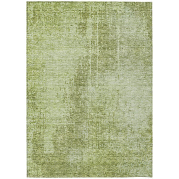 8' X 10' Sage And Green Abstract Washable Indoor Outdoor Area Rug
