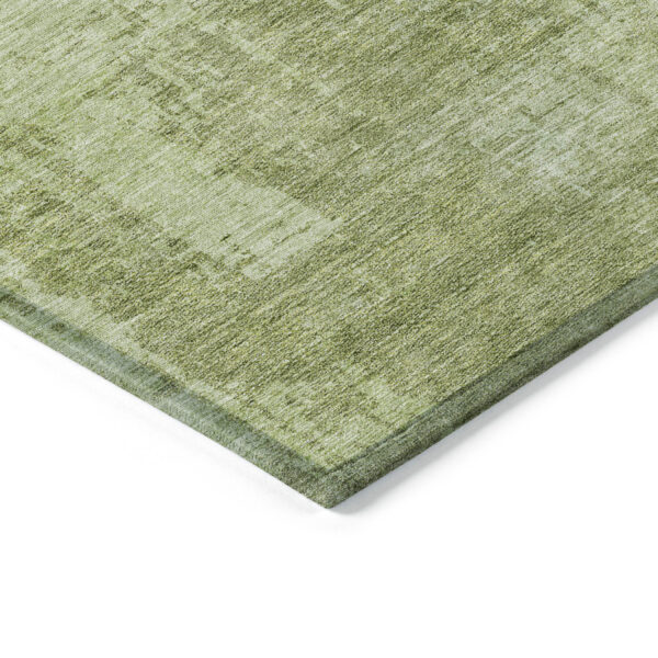 8' X 10' Sage And Green Abstract Washable Indoor Outdoor Area Rug