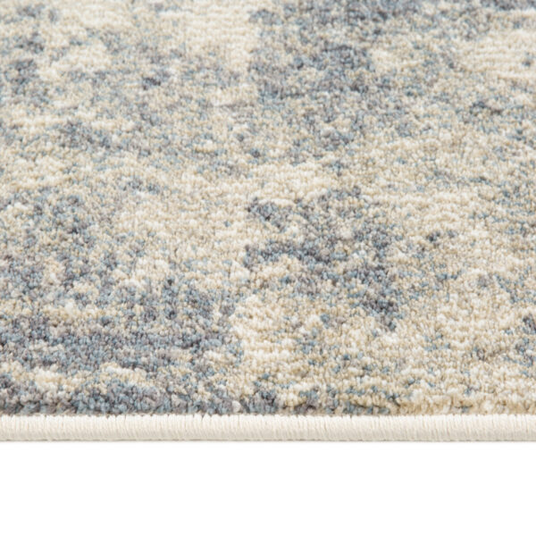 9' x 12' Light Gray Abstract Power Loom Area Rug