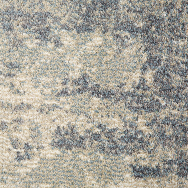 9' x 12' Light Gray Abstract Power Loom Area Rug