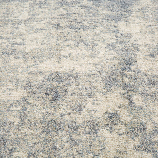 9' x 12' Light Gray Abstract Power Loom Area Rug