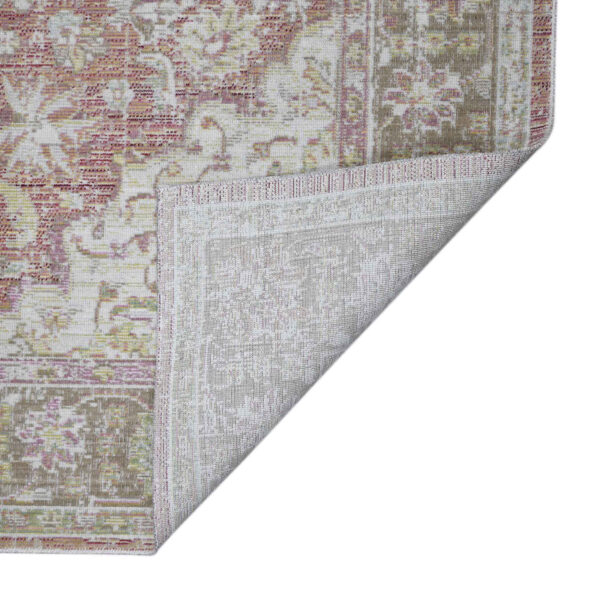 8' x 10' Coral Medallion Power Loom Area Rug
