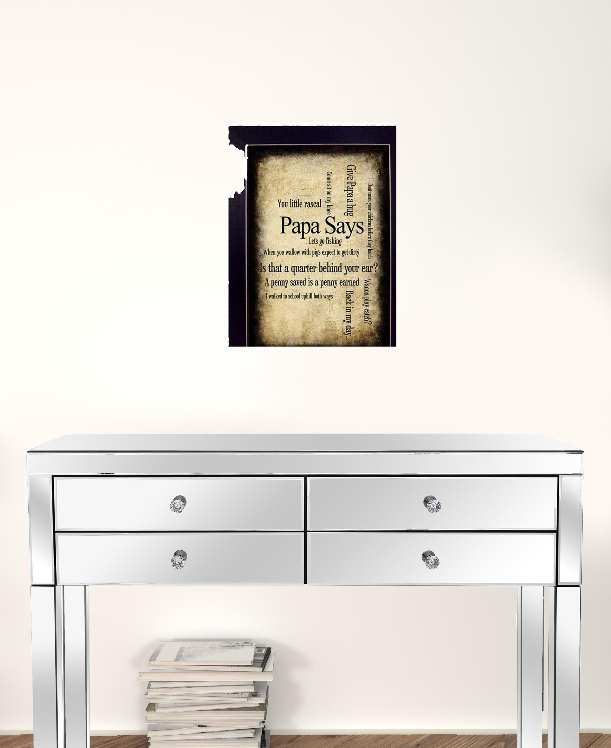Set Of Two Nana Or Papa Black Framed Print Wall Art - Image 3