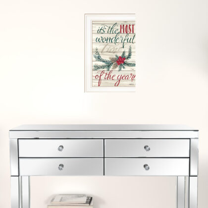 The Most Wonderful Time 1 White Framed Print Wall Art