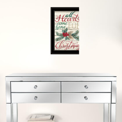 Home For Christmas 2 Black Framed Print Wall Art