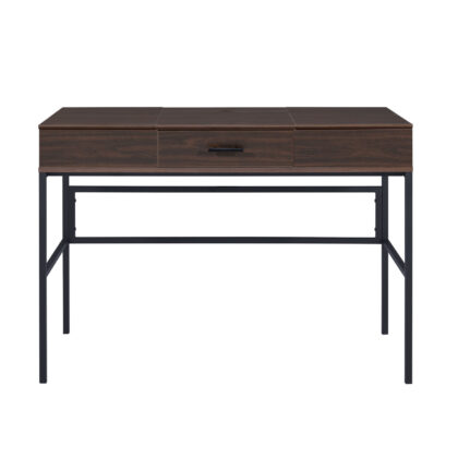42" Brown and Black Writing Desk