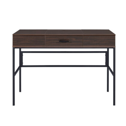 42" Brown and Black Writing Desk