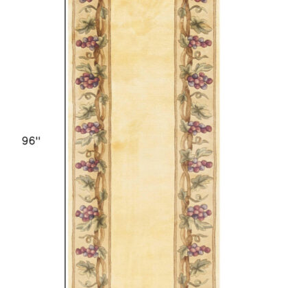 8' Ivory Wool Hand Tufted Runner Rug