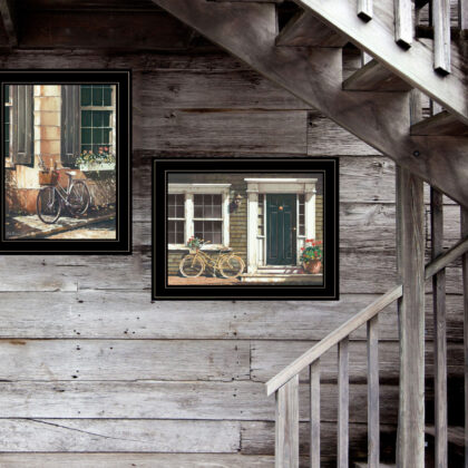 Set Of Two A Picnic Getaway 2 Black Framed Print Wall Art