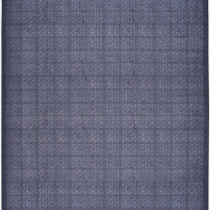 6' x 9' Blue and Gray Geometric Power Loom Washable Non Skid Area Rug