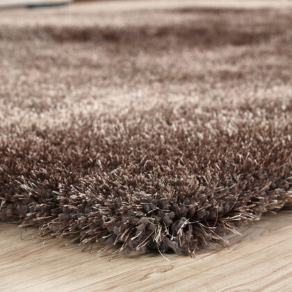 5' x 7' Charcoal Shag Hand Tufted Area Rug