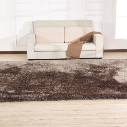 5' x 7' Charcoal Shag Hand Tufted Area Rug
