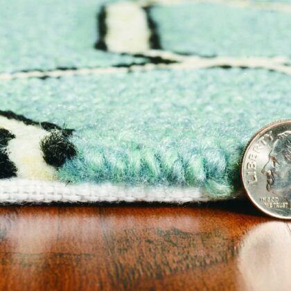 5' X 7' Spa Geometric Trellis Uv Treated Indoor Area Rug