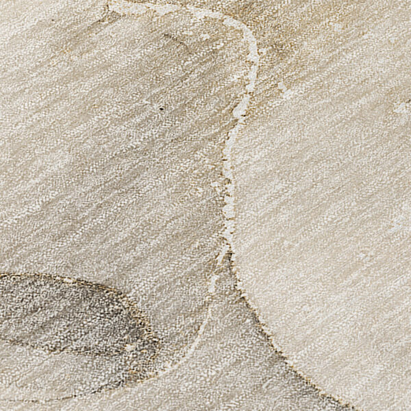 10' X 14' Beige and Brown Abstract Washable Indoor Outdoor Area Rug