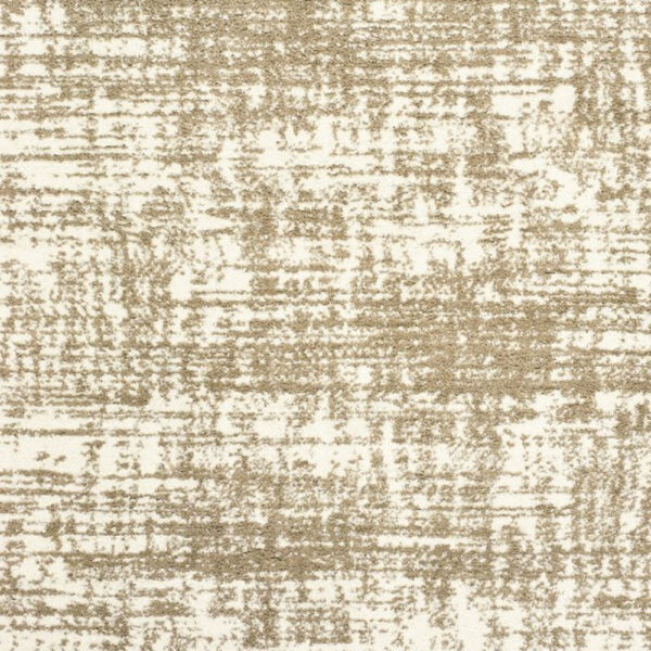 8’X11’ Ivory And Gray Abstract Strokes Area Rug