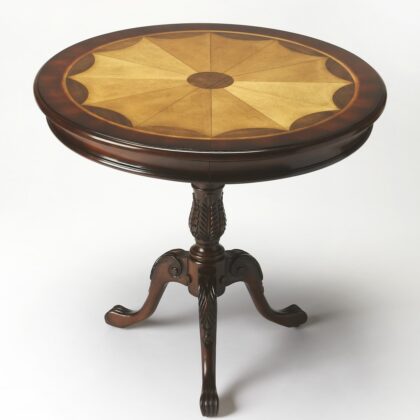 30" Brown Round Coffee Table