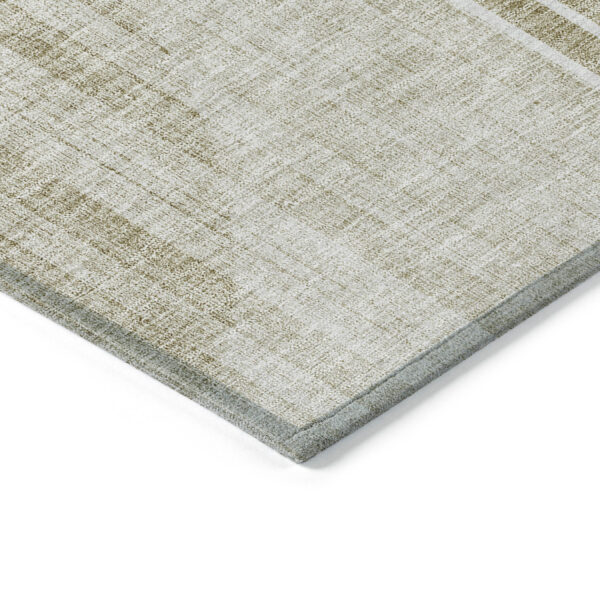 8' X 10' Taupe Beige And Tan Geometric Washable Indoor Outdoor Area Rug