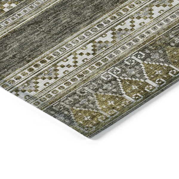 3' X 5' Taupe Beige And Ivory Southwestern Washable Indoor Outdoor Area Rug