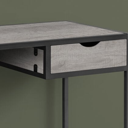 42" Gray and Dark Gray Computer Desk